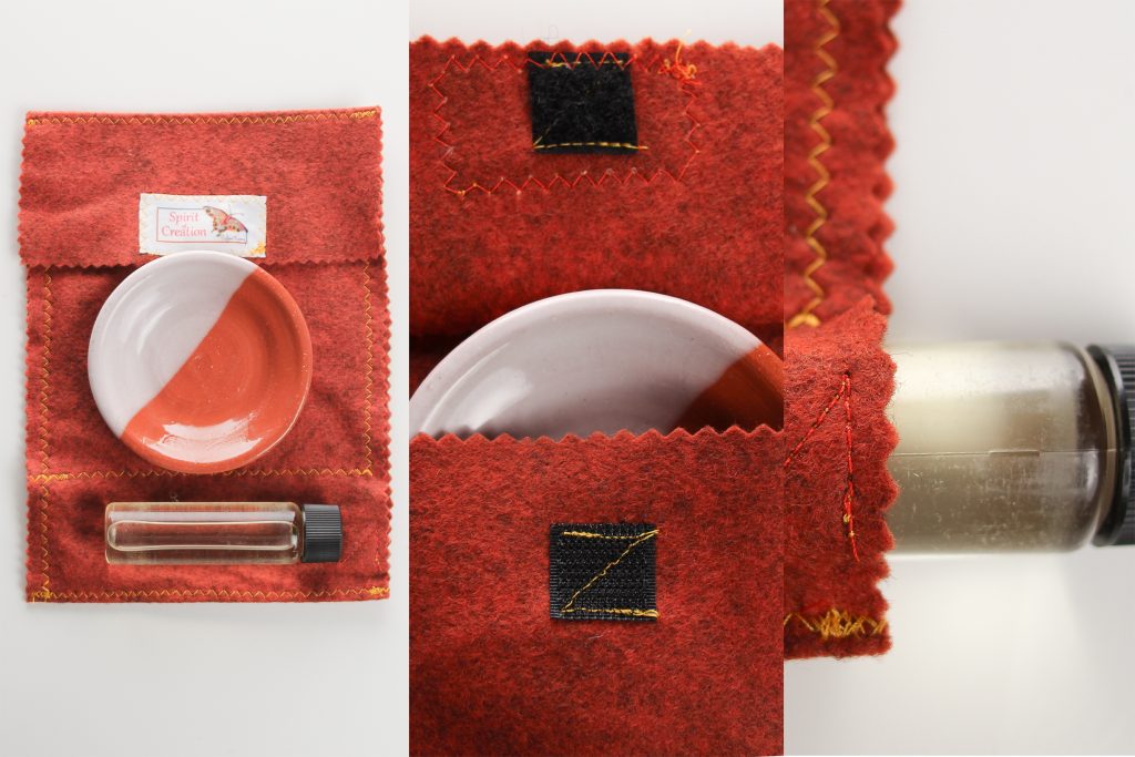 The included bag and drip-resistant bottle make this a portable set. Tuck it in your bag with your visitation communion set and your Bible and you are all set!
