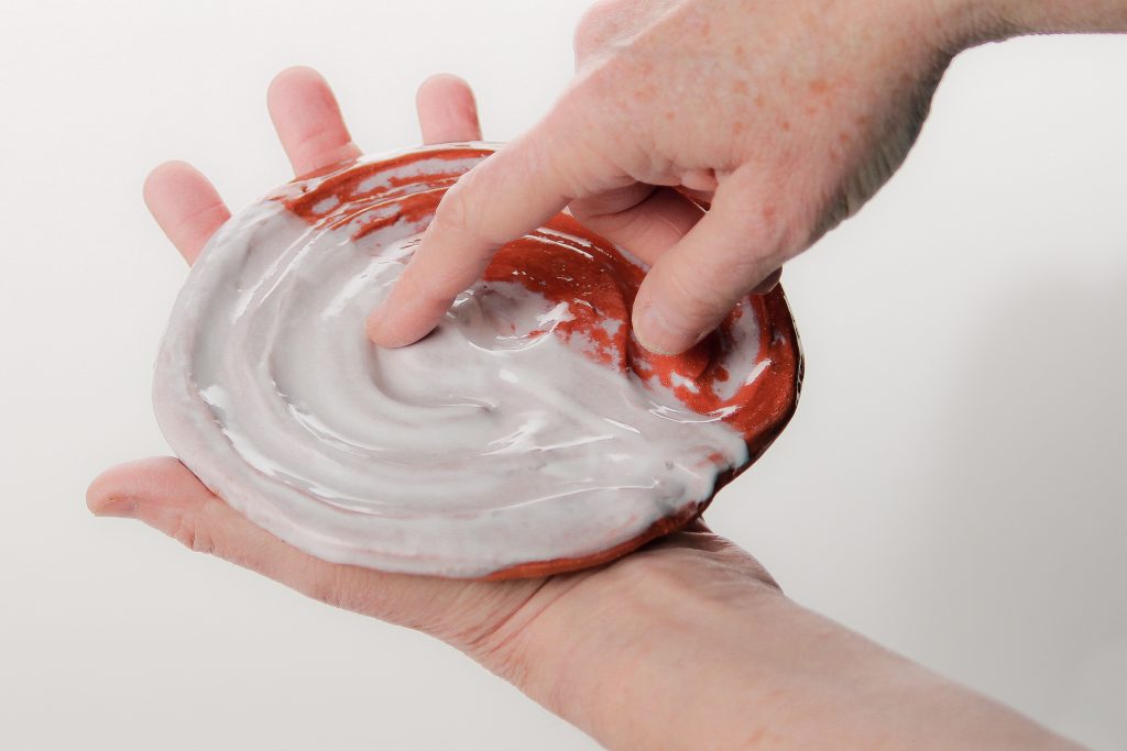 Hold in the palm of one hand while tracing the path with the fingers of your other hand. Calming, relaxing, centering.