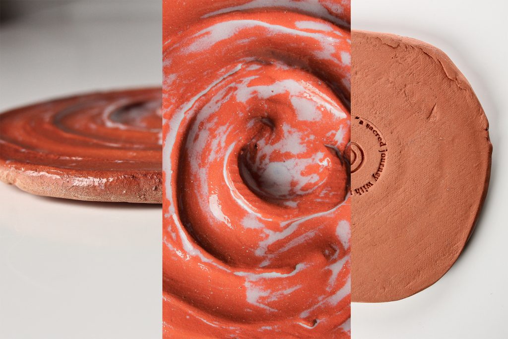There are many other labyrinth forms, such as metal labyrinths traced with a stylus, and this works for some people. I prefer the feel of the clay.
