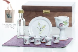 A complete portable communion kit