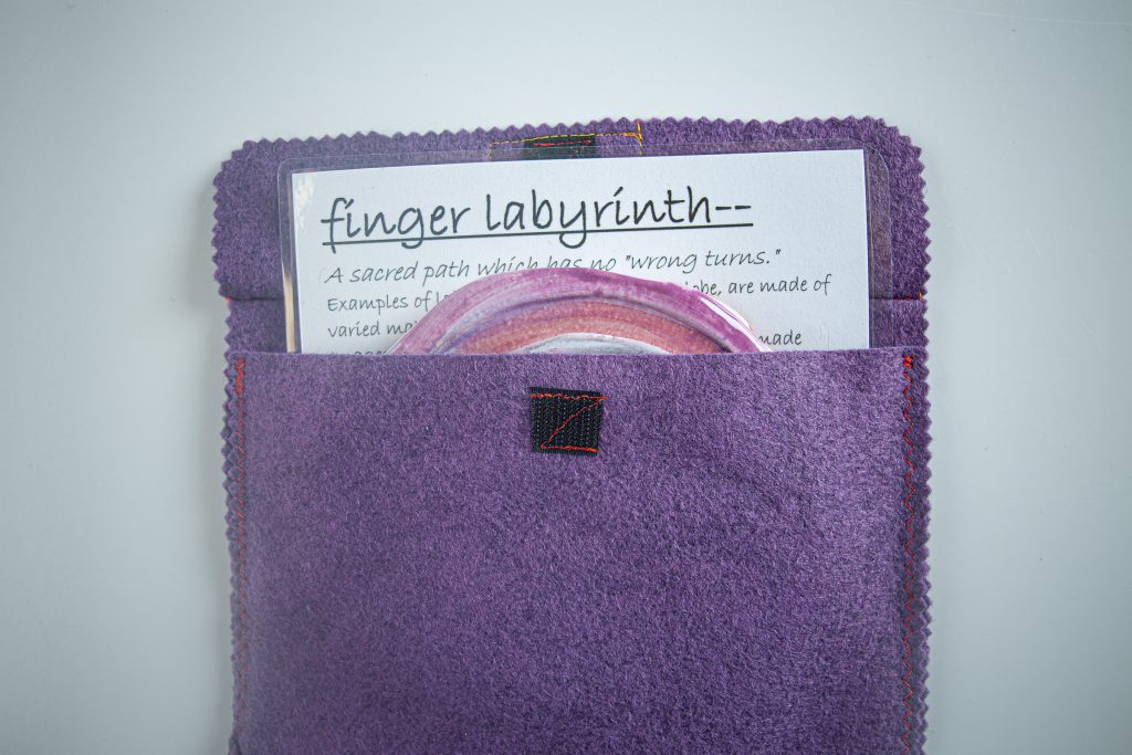 ceramic finger labyrinth purple