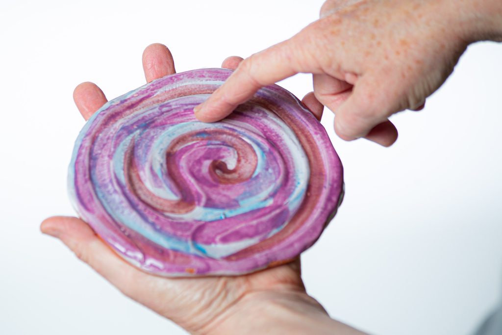 ceramic finger labyrinth purple
